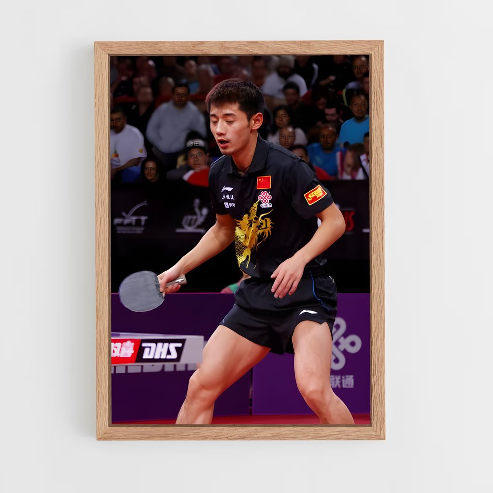 Poster Zhang jike – affiche Tennis de table (vue 4)